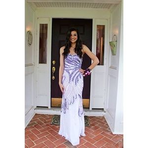 Unique Sequin Prom Dress - Like New!